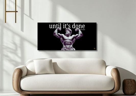 Until It's Done // split poster // a4 and a3