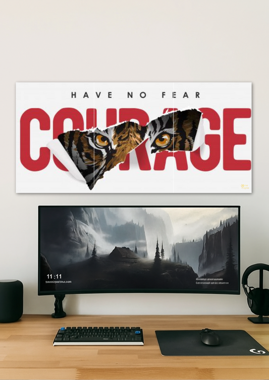 Courage Poster // split poster // A4 and A3