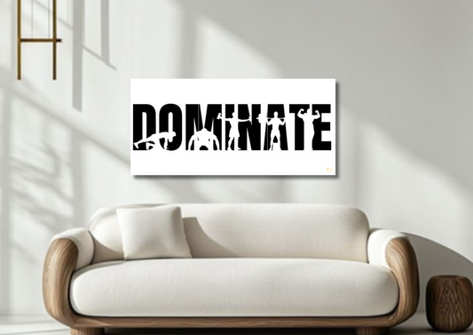 Dominate Poster // split poster // A4 and A3