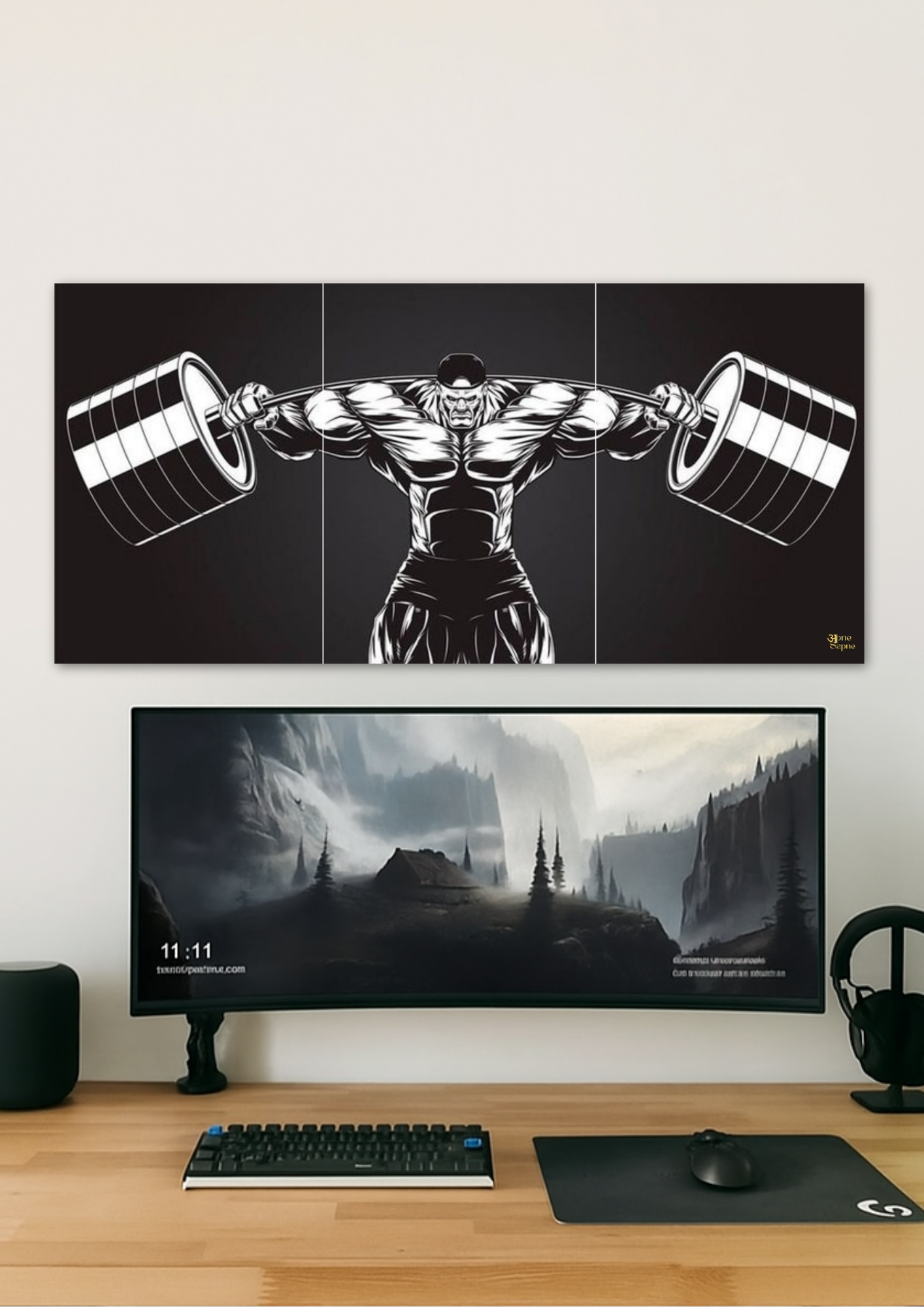Gym Select Poster // split poster // A4 and A3