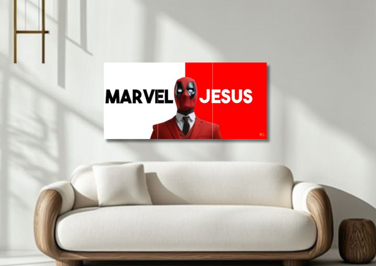 Marvel Jesus Poster // split poster // A4 and A3