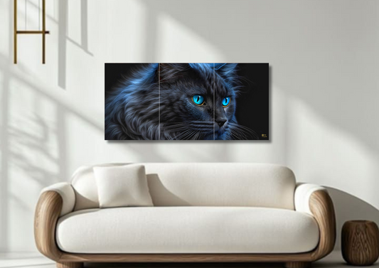 Mystic Cat // split poster // a4 and a3