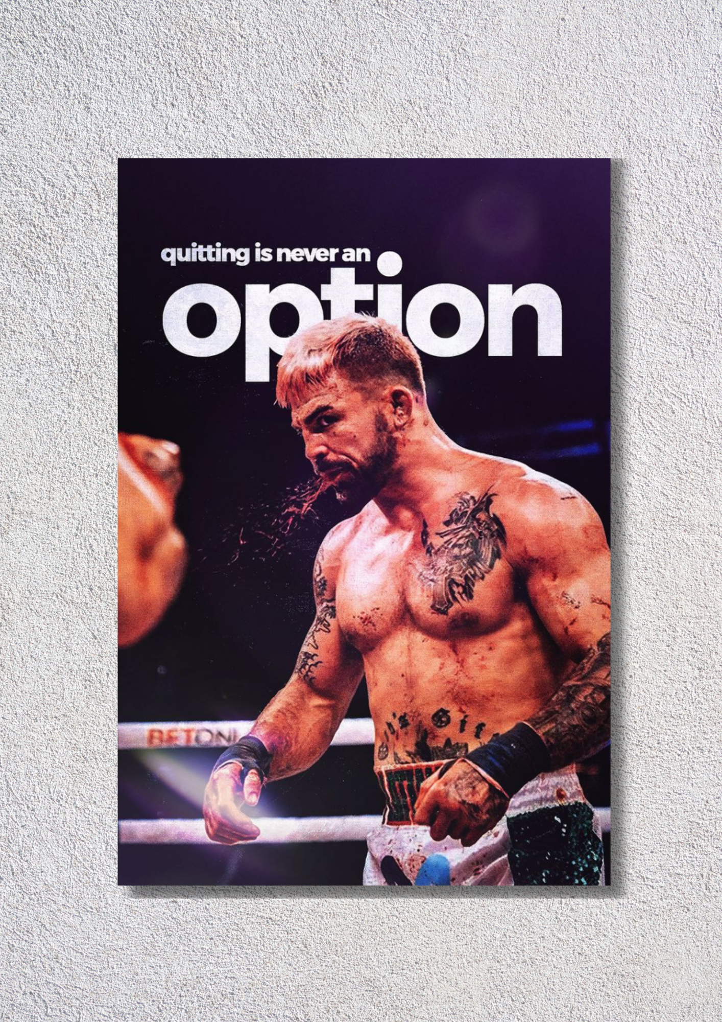 Quitting Is Never An Option // poster // a4 and a3