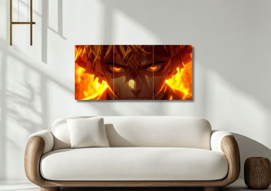 Fire Rage Poster // split poster // A4 and A3