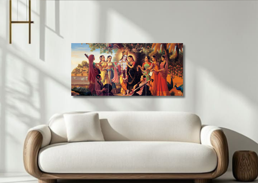 Radha Krishna Poster // split poster // A4 and A3