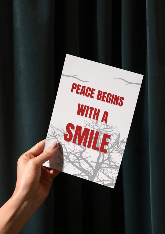 Peace = Smile // poster // a4 and a3