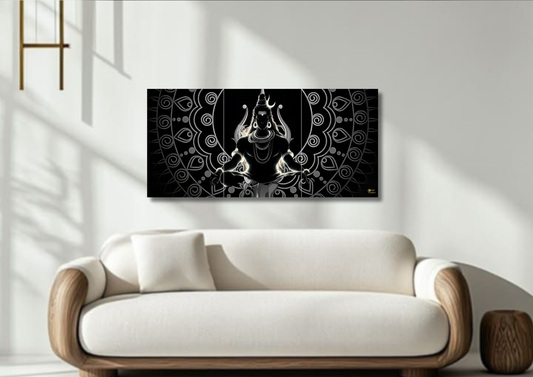 Shiva Symbol Poster // Split Poster // A4 and A3