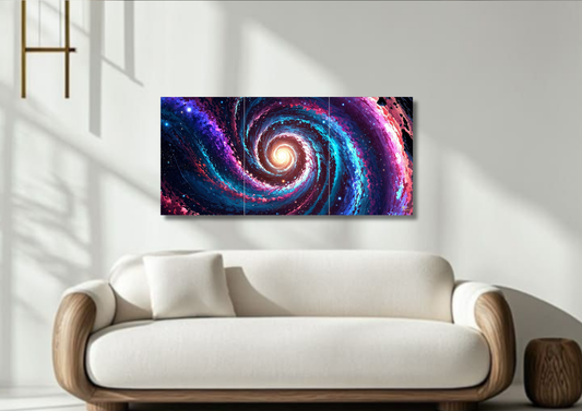 Psychedelic Space Poster // Split Poster // A4 and A3