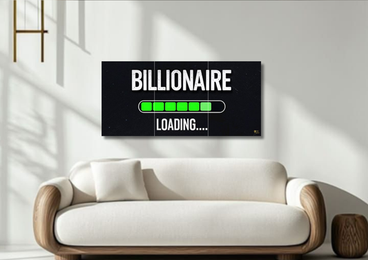 Billionaire Loading Poster // Split Poster // A4 and A3