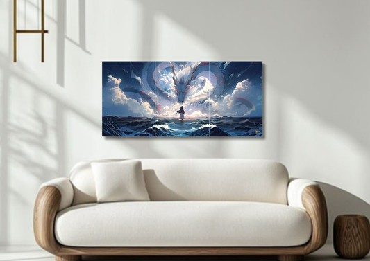 Ocean Storm Poster // Split Poster // A4 and A3