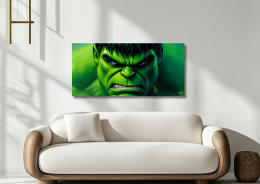 Hulk Wall Art // split poster // a4 and a3
