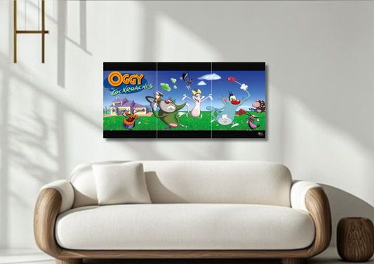 Oggy & Friends Poster // Split Poster // A4 and A3