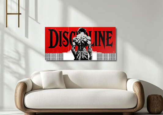 Discipline Wall // split poster // a4 and a3