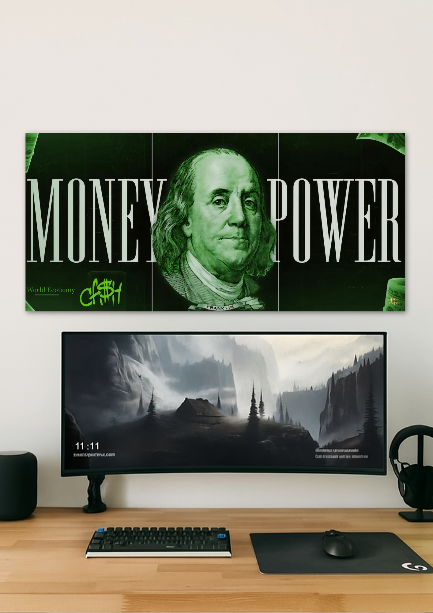 Money Power Wall // poster // a4 and a3
