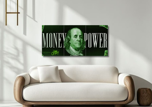 Money Power Wall // split poster // a4 and a3