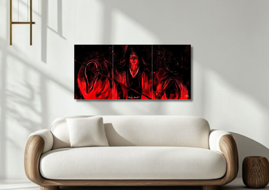 Red Warrior Poster // Split Poster // A4 and A3