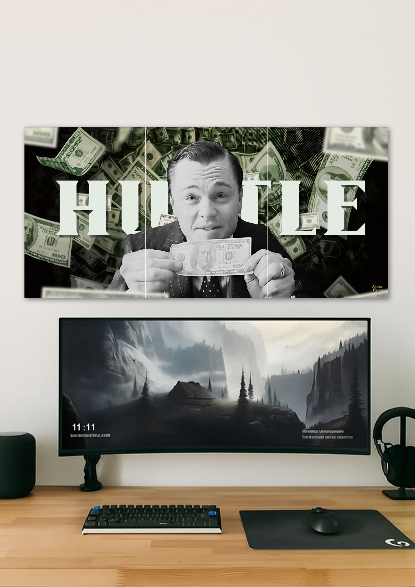 Hustle Wall // poster // a4 and a3