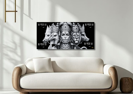 Panch Mukhi Hanuman // Split Poster // A4 and A3