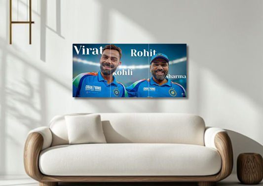Virat & Rohit Poster // Split Poster // A4 and A3