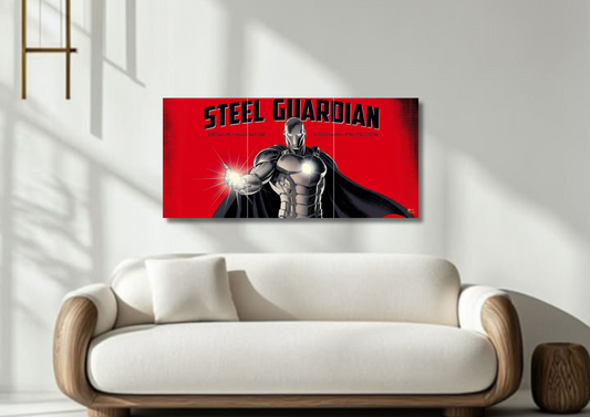 Steel Guardian Wall // split poster // a4 and a3