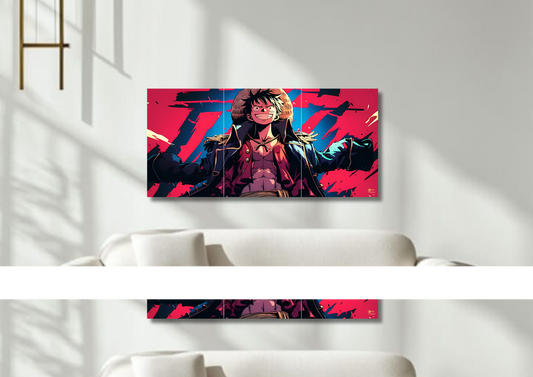 One Piece Luffy Gear // split poster // a4 and a3