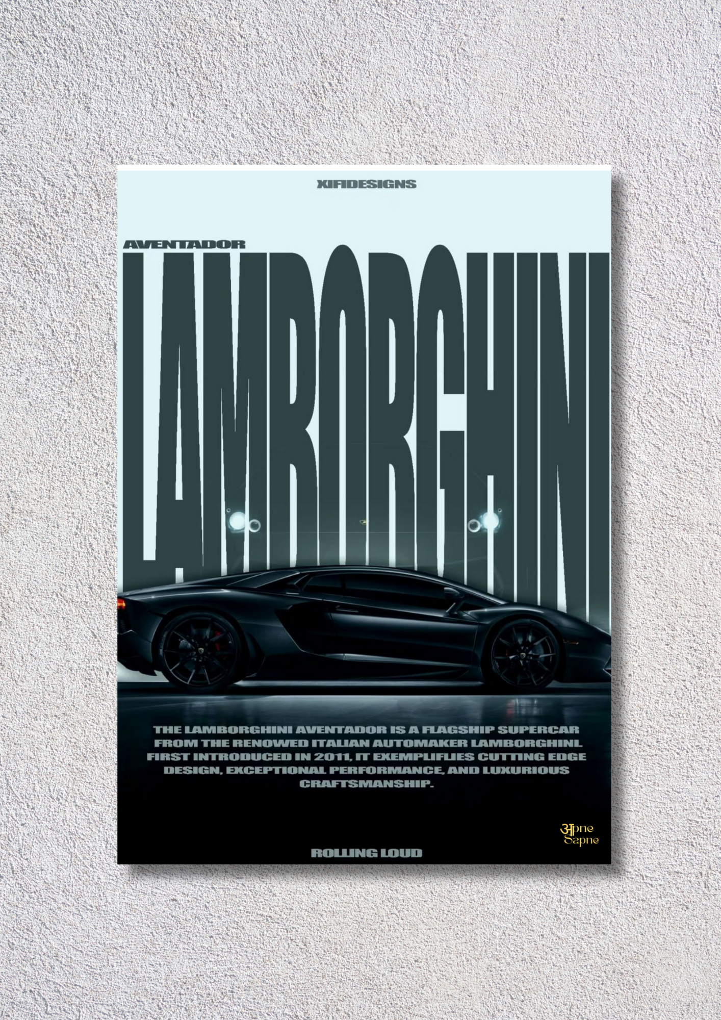 Lamborghini – // poster // A4 and A3