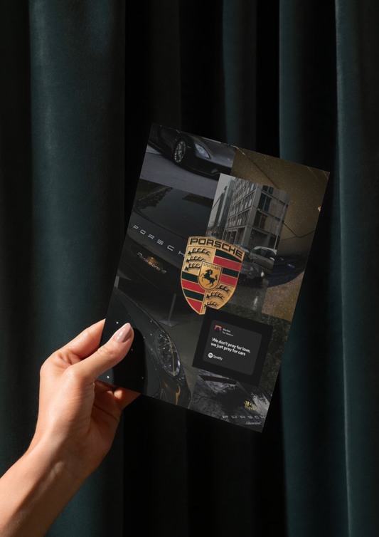 Porsche car // poster // a4 and a3
