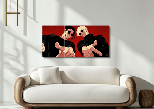 Jujutsu Kaisen Gojo Pose Anime // split poster // a4 and a3