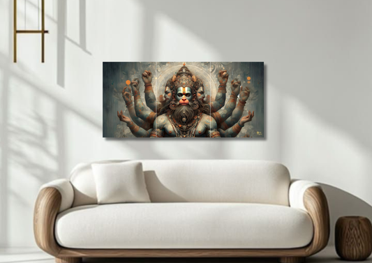 Hanumanji // split poster // a4 and a3