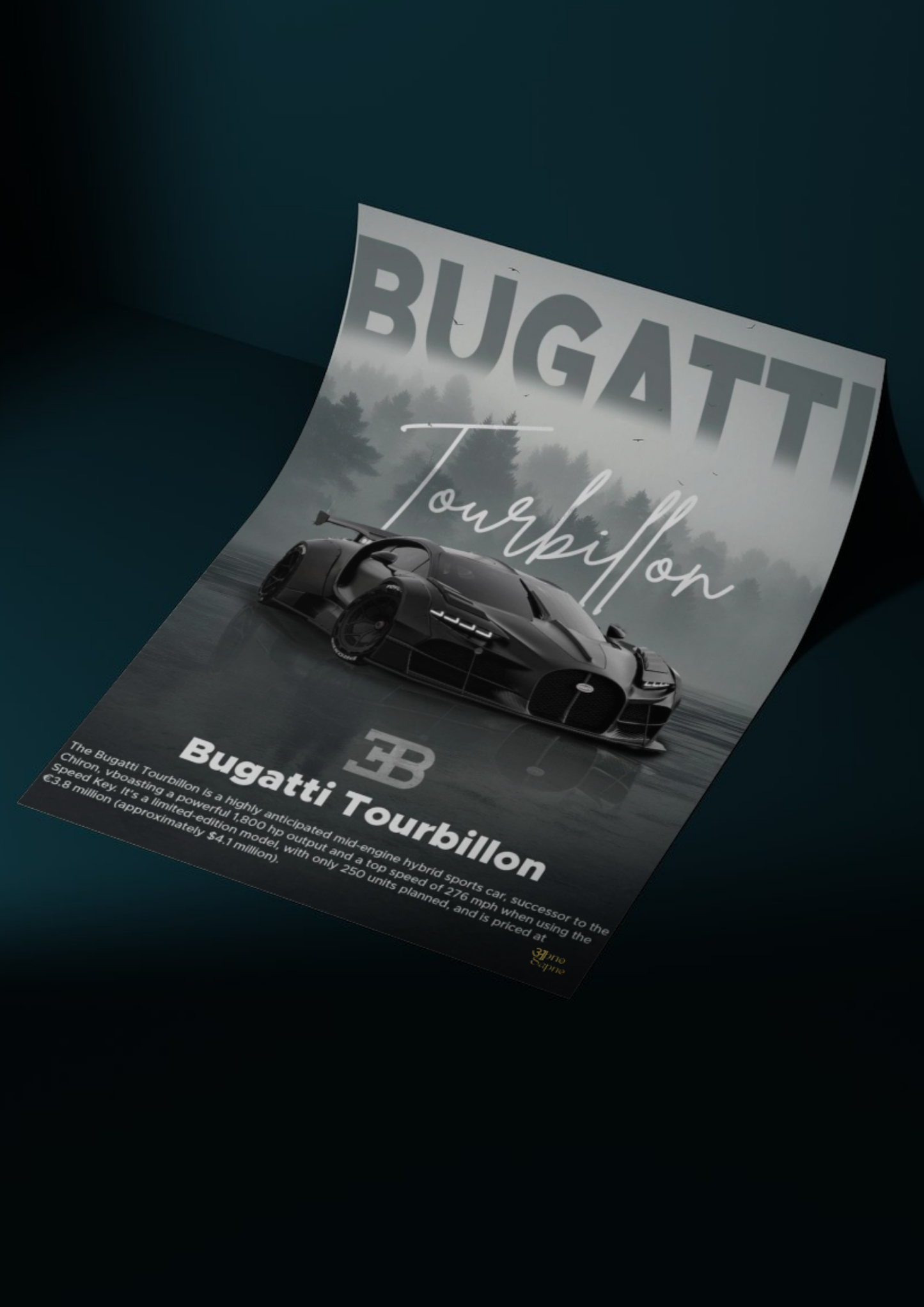 Bugatti Tourbillon // posters // a4 and a3