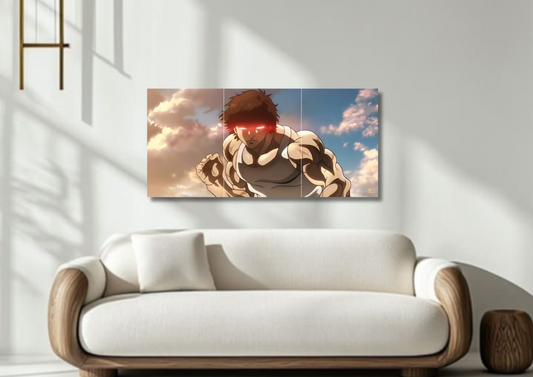 Baki Hanma // split poster // a4 a3