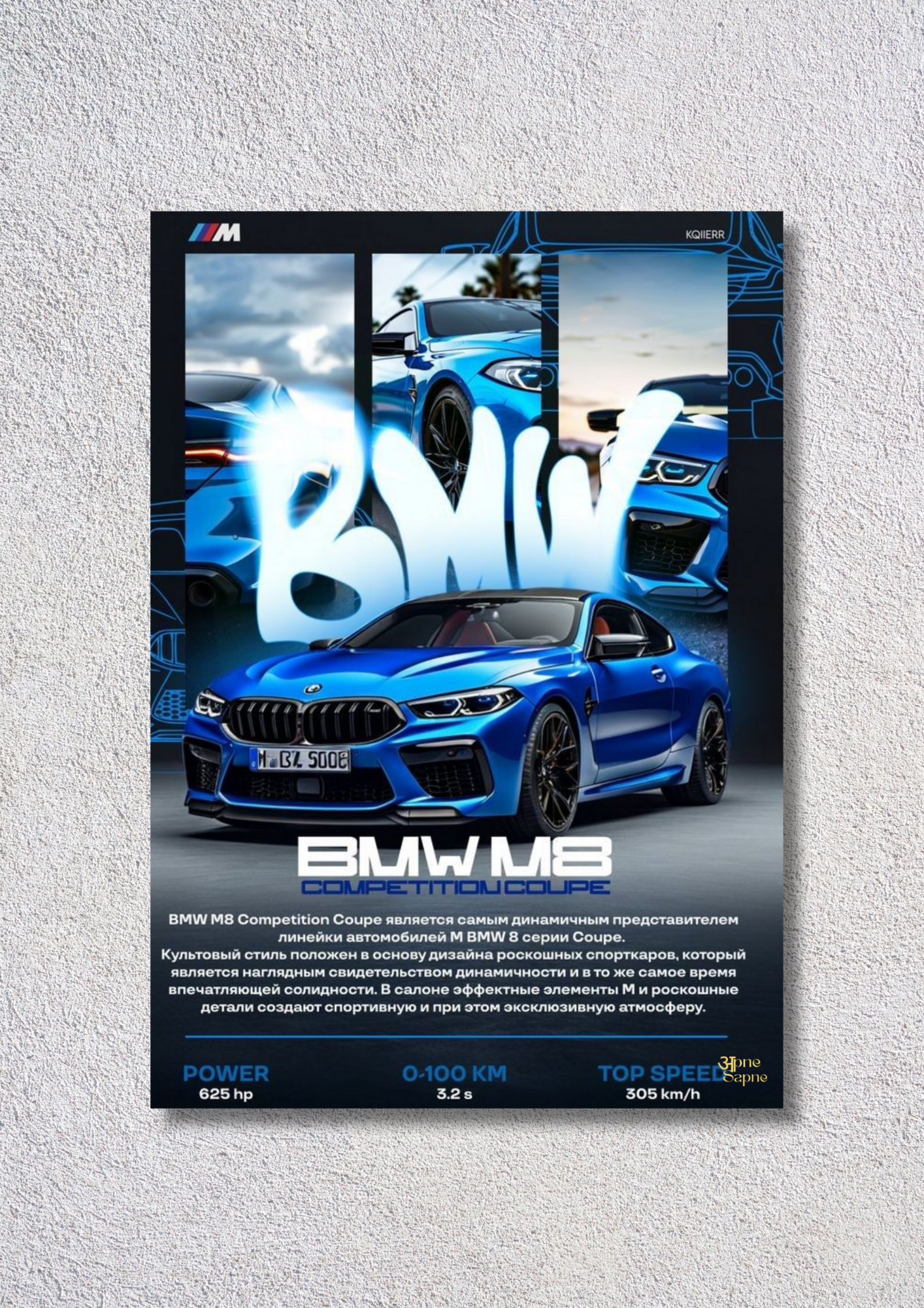Blue Nitro – // poster // A4 and A3