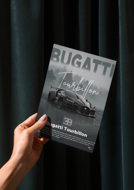 Bugatti Tourbillon // posters // a4 and a3