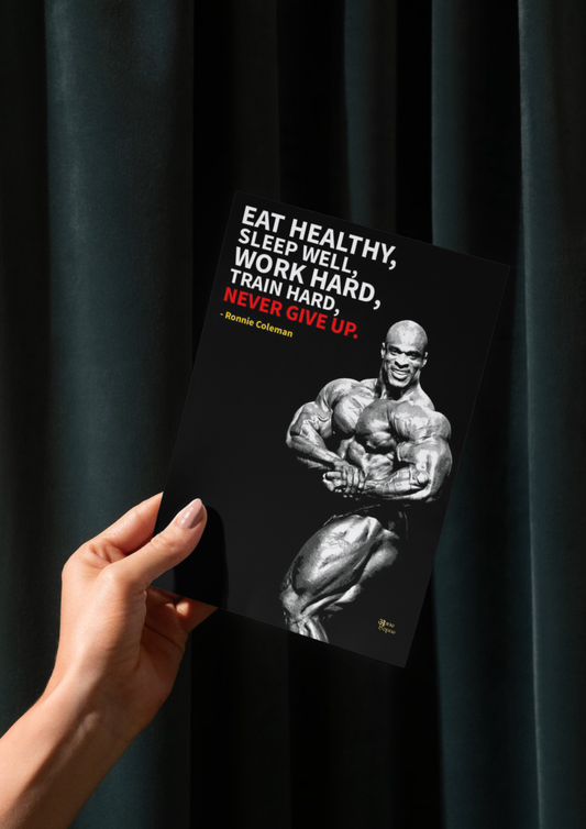 Never give up // poster // a4 and a3