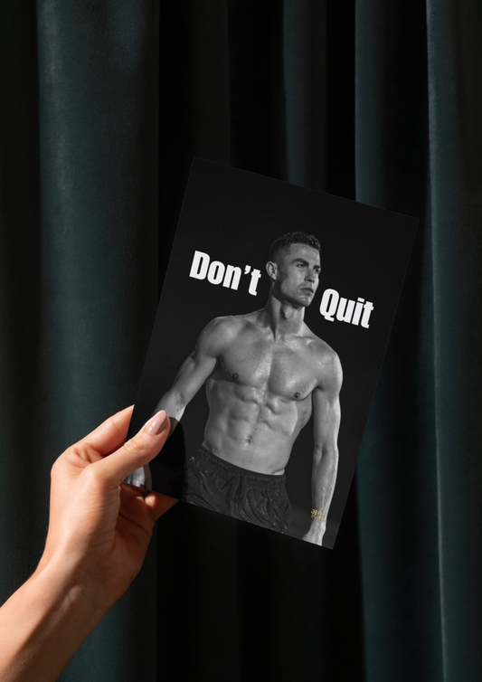 Dont quit // poster // a4 and a3