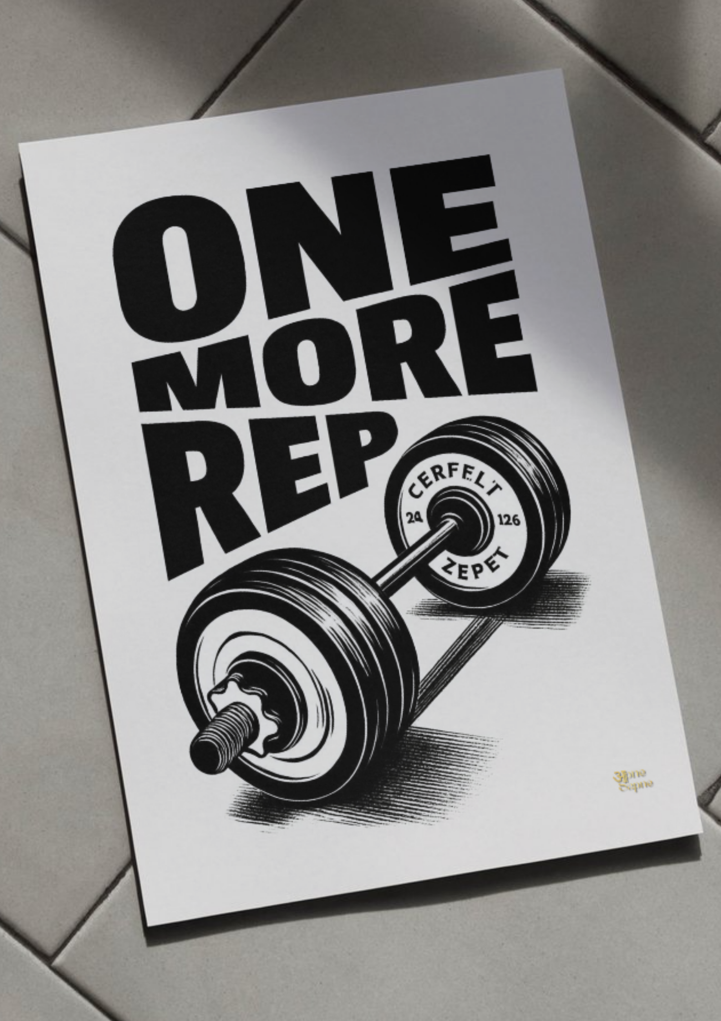 One More Rep // poster // a4 and a3