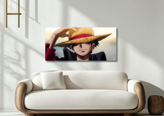 Luffy One Piece // split poster // a4 and a3