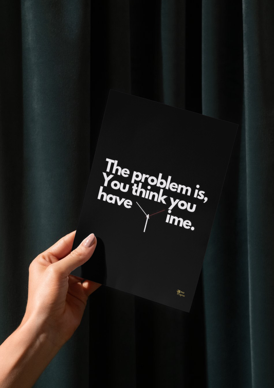 The time minimum // poster // a4 and a3
