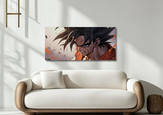 Goku Dragon Ball // split poster // a4 and a3