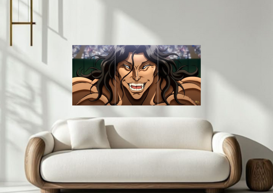 Yujiro Hanma Baki // split poster // a4 and a3