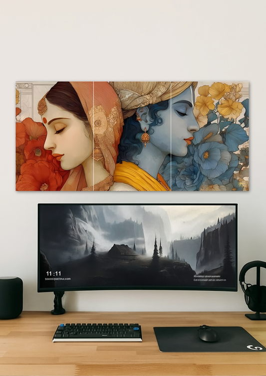 Radha Krishna // split poster // a4 and a3