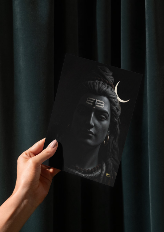 Lord shiva dark aesthetic // poster // a4 and a3