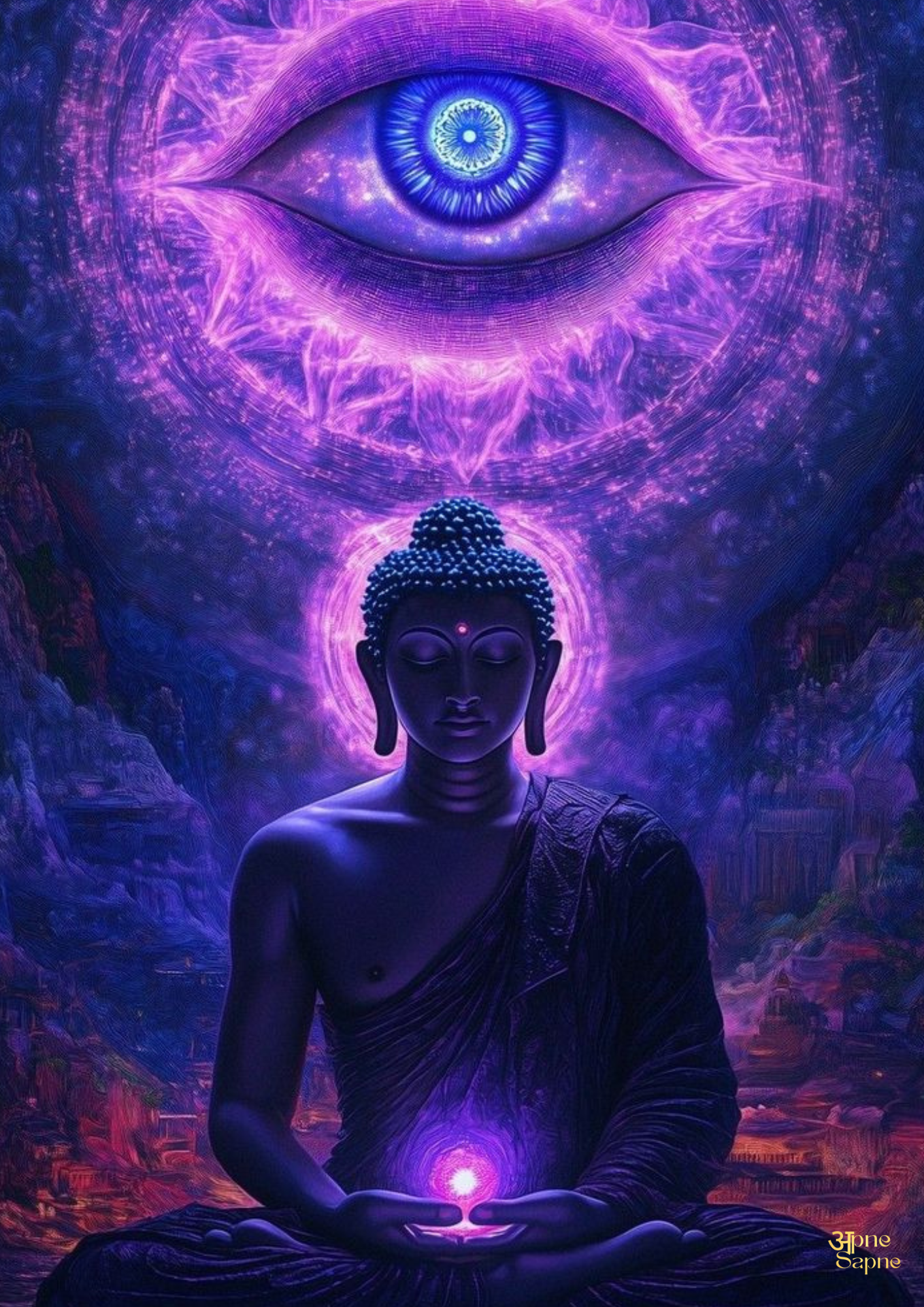 426. Third Eye Meditation // Poster // A4 and A3