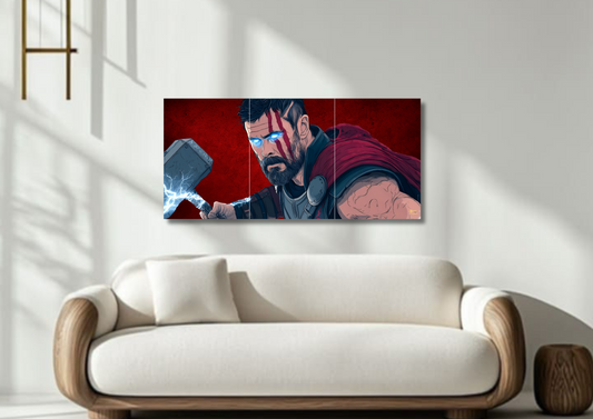 Thor Animated // split poster // a4 and a3