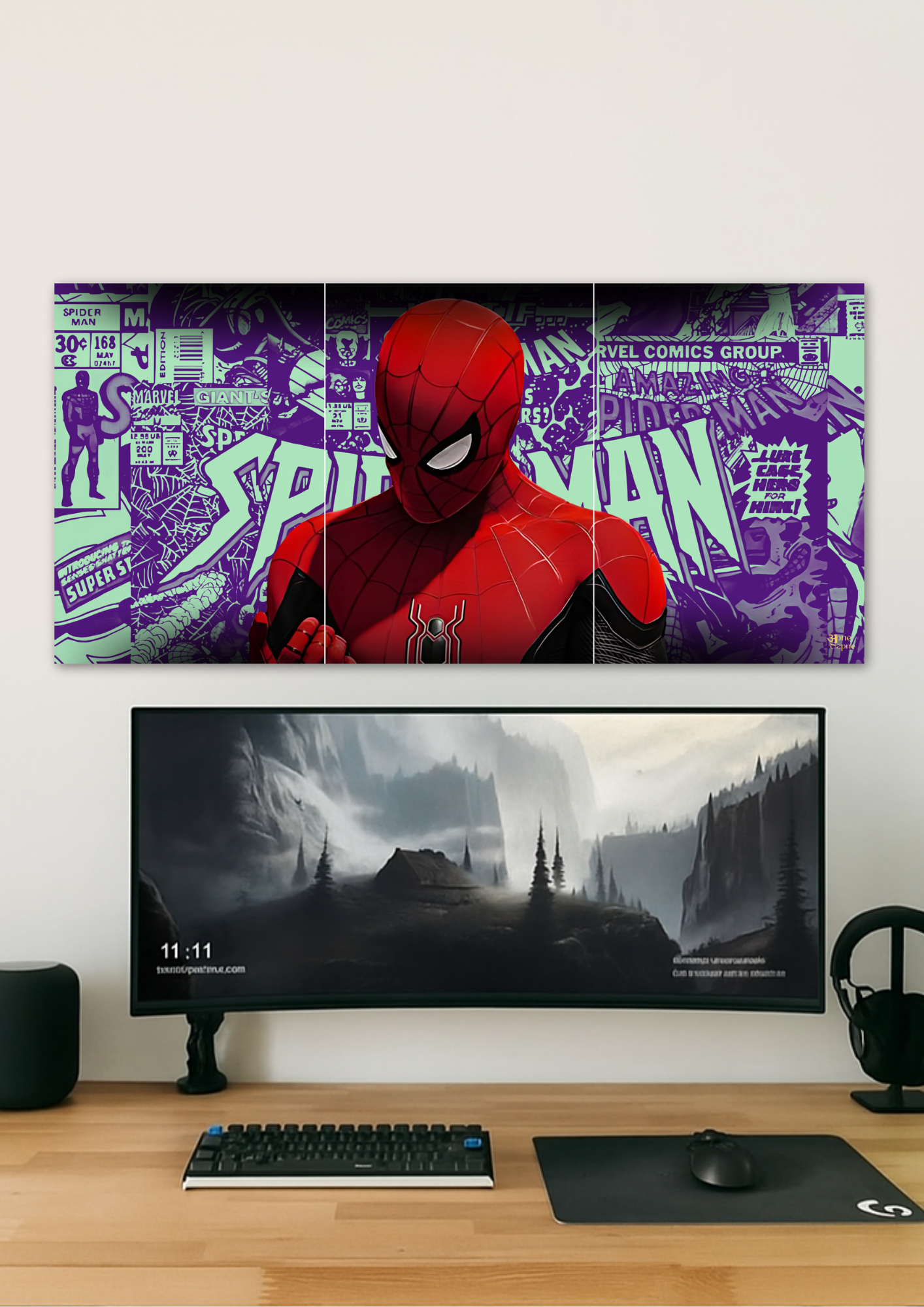 Spider-Man // split poster // a4 and a3