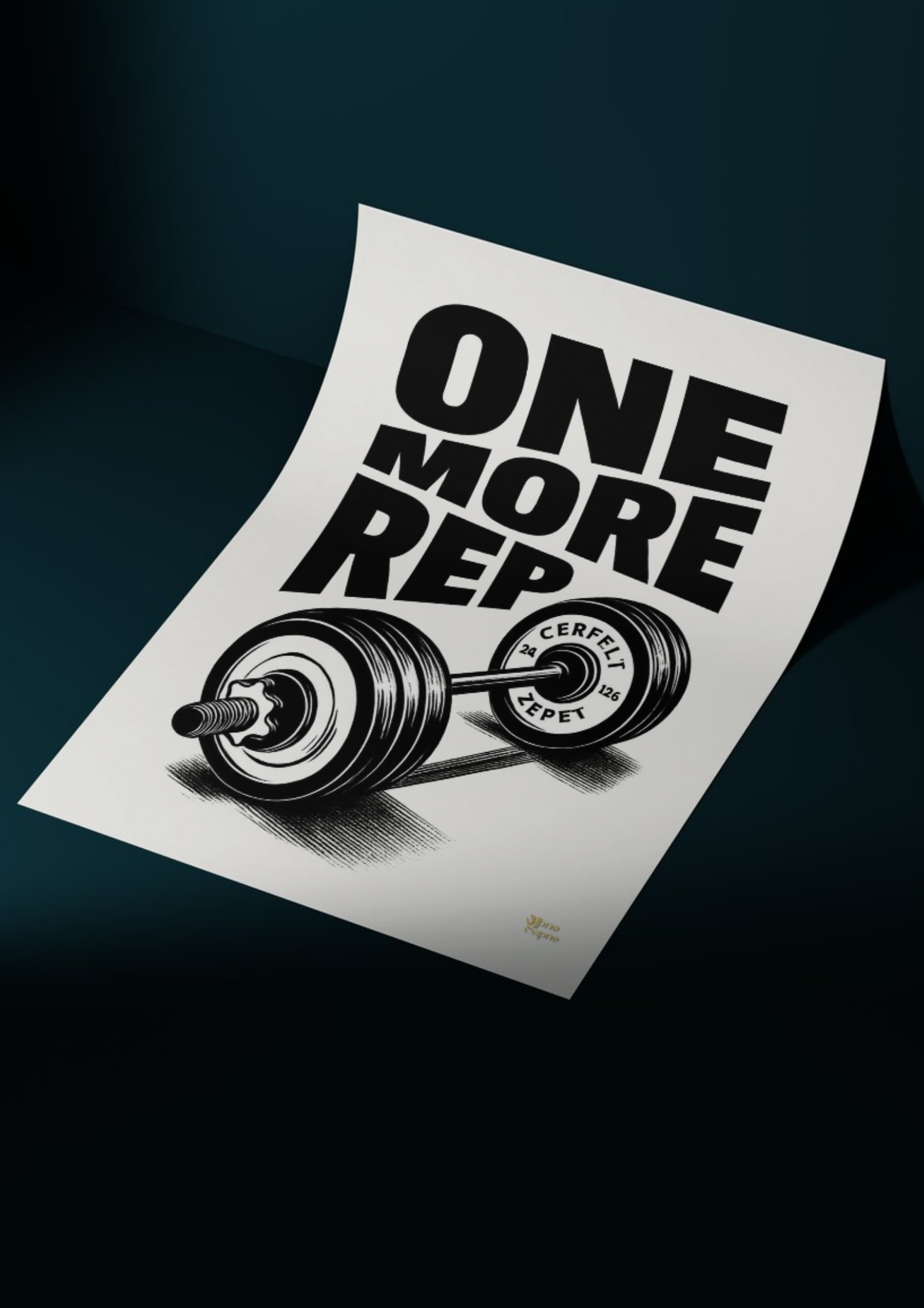 One More Rep // poster // a4 and a3