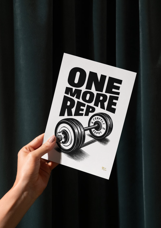 One More Rep // poster // a4 and a3