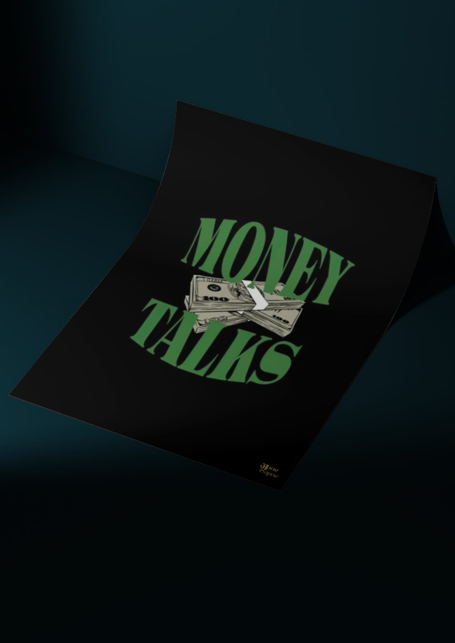 Money Speaks // poster // a4 and a3