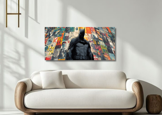 Batman Heroic Pose // Split Poster // A4 and A3