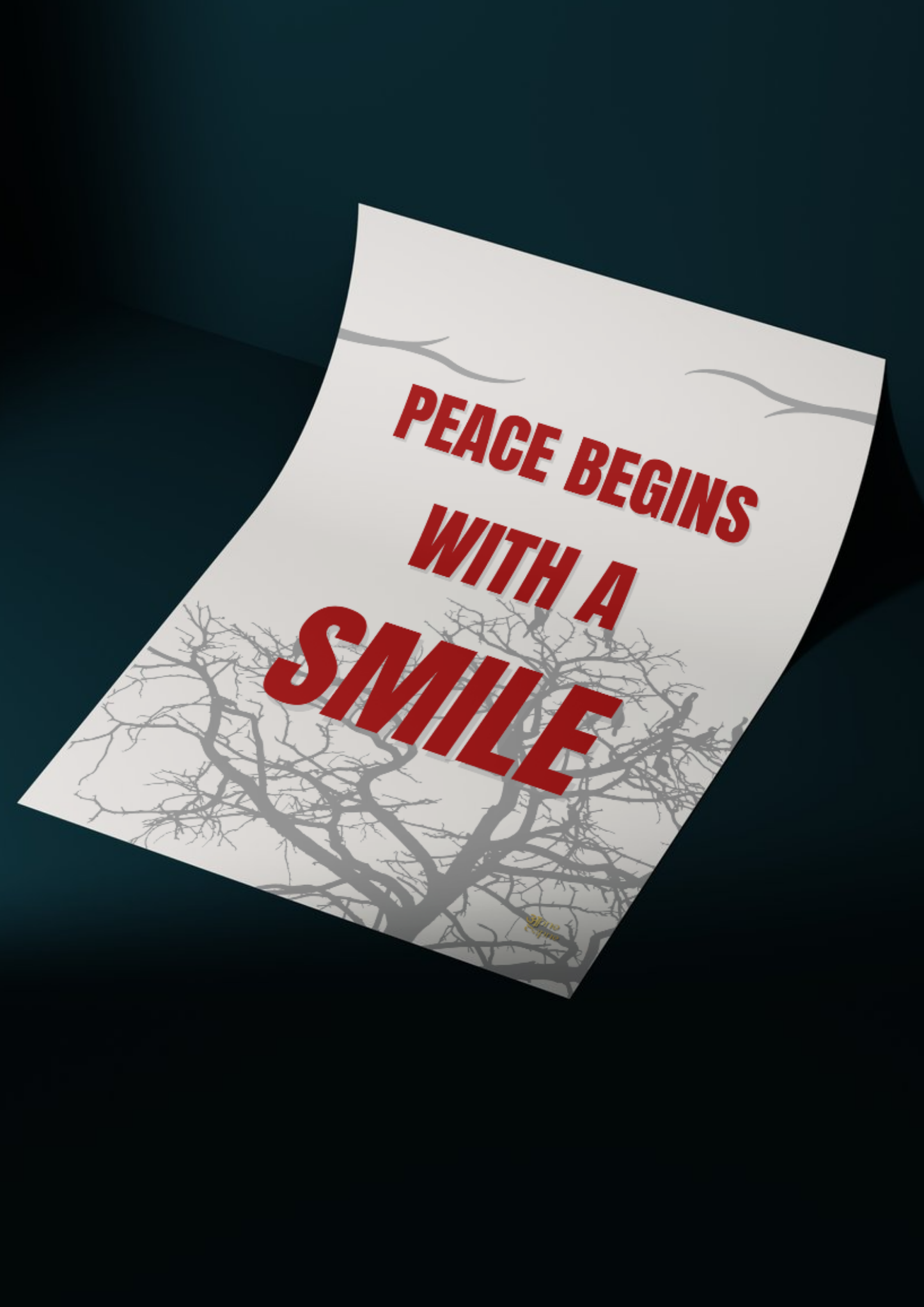 Peace = Smile // poster // a4 and a3